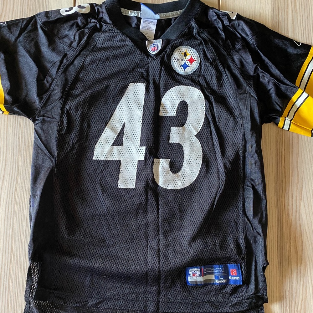 NFL Reebok Steelers Troy Polamalu Jersey Youth L